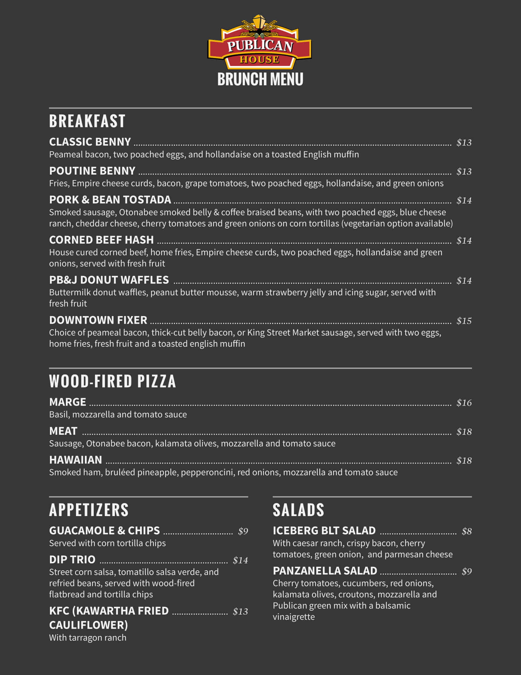 PH Brunch Menu V8 P11 Publican House Brewery